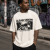 Clear Vision Oversized Off-White T-Shirt