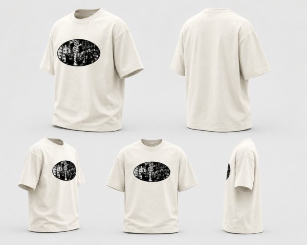0B995805-809B-4058-A64A-1684627CE9AE Midnight City Graphic Off-White Oversized T-Shirt