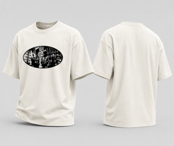 11D1AA5C-1D85-479F-97FF-F8BC8C2B62D0 Midnight City Graphic Off-White Oversized T-Shirt