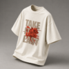 169C3E77-DB51-46DE-9857-B118D3A6EC59 Take It Easy Oversized Off-White T-Shirt