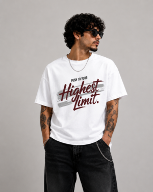 16B85DA6-93BD-4CD1-9F08-2EB50536F8FA Highest Premium Regular Fit Printed White T-Shirt