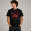 18383EAF-0270-4408-BD5F-F601E156754C Wild West Edition Premium Regular Fit Printed Black T-Shirt