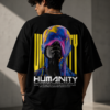 35206060-2C43-49DC-9FA2-3F02EB1637C2 Humanity Oversized Back Graphic T-Shirt – Black