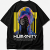 41154A5A-290C-44A2-8AA1-7F178751804A Humanity Oversized Back Graphic T-Shirt – Black