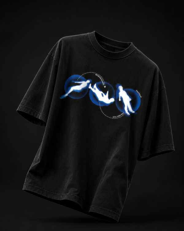 41C425E6-6D3F-4686-897F-B9DC60A239EF Lost In Orbit – Oversized Graphic T-Shirt