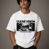Clear Vision Edition Premium Regular Fit Printed White T-Shirt