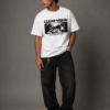 Clear Vision Edition Premium Regular Fit Printed White T-Shirt