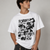 575D3866-B204-4A7E-B559-82E038534849 Forget Who Forgets You Premium Regular Fit Printed White T-Shirt