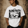 79EF2862-3930-4521-9D45-FB7BDDCC5C36 Blind Faith Edition Premium Regular Fit Printed White T-Shirt