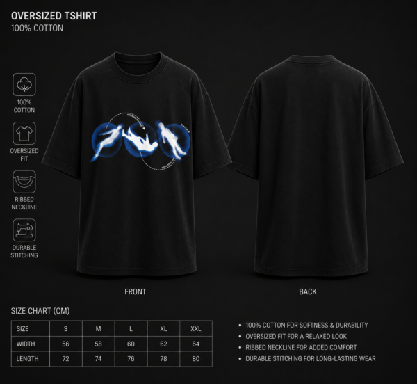 9FBA6395-CB68-4240-81FA-77B2DE1E9F19 Lost In Orbit – Oversized Graphic T-Shirt
