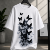 B3DF5B11-5CE1-4677-8571-399A0ADC2A96 Black Butterfly Graphic Oversized White T-Shirt