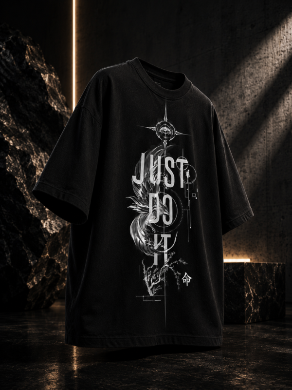 C1C2E482-EA77-46B8-A60D-D36C8C683F10 Just Do It – Destiny Edition Oversized Black T-Shirt