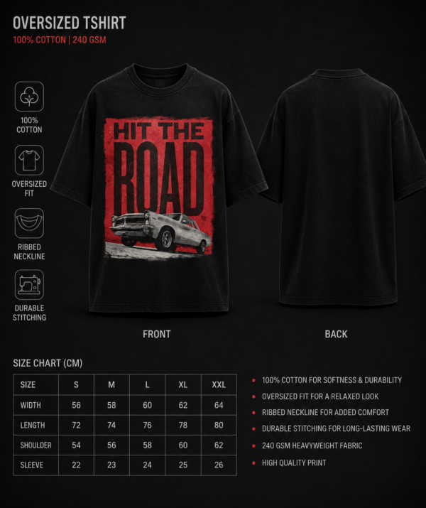 C379C4D3-4E12-4840-9A0C-DE5D4816B310 Hit The Road – Vintage Oversized T-Shirt