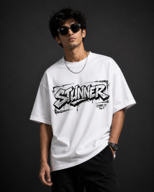 EF748A6B-0E05-4F12-B1B1-6D0412FD5D56 STUNNER – Street Graffiti White Oversized T-Shirt