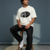 Midnight City Graphic Off-White Oversized T-Shirt