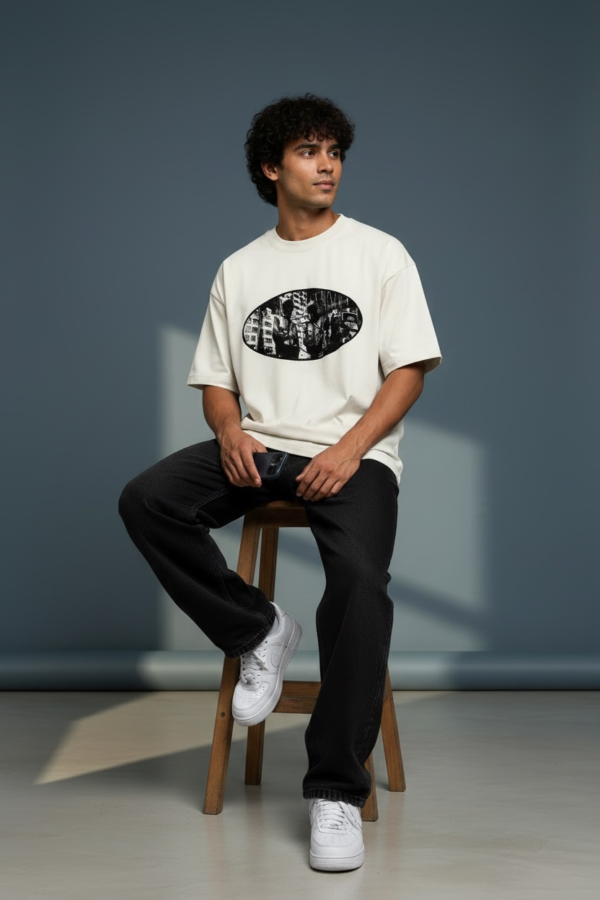 Photoroom_20260621_203555 Midnight City Graphic Off-White Oversized T-Shirt