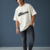Champion Script Oversized Off-White T-Shirt