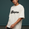 Champion Script Oversized Off-White T-Shirt