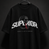 6F1D0707-3CDE-4A6B-A97D-EEE27511250D Superior Snake Graphic Oversized Black T-Shirt for Men | Streetwear Cotton Tee