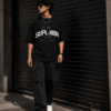 C0D3E973-9642-4B62-AFB9-871C1BA2DF35 Superior Snake Graphic Oversized Black T-Shirt for Men | Streetwear Cotton Tee