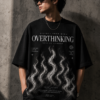 E74E8542-A01D-42D3-89B4-1501884EB440 Oversized Black Graphic T-Shirt for Men – Overthinking Inner Peace Streetwear Tee